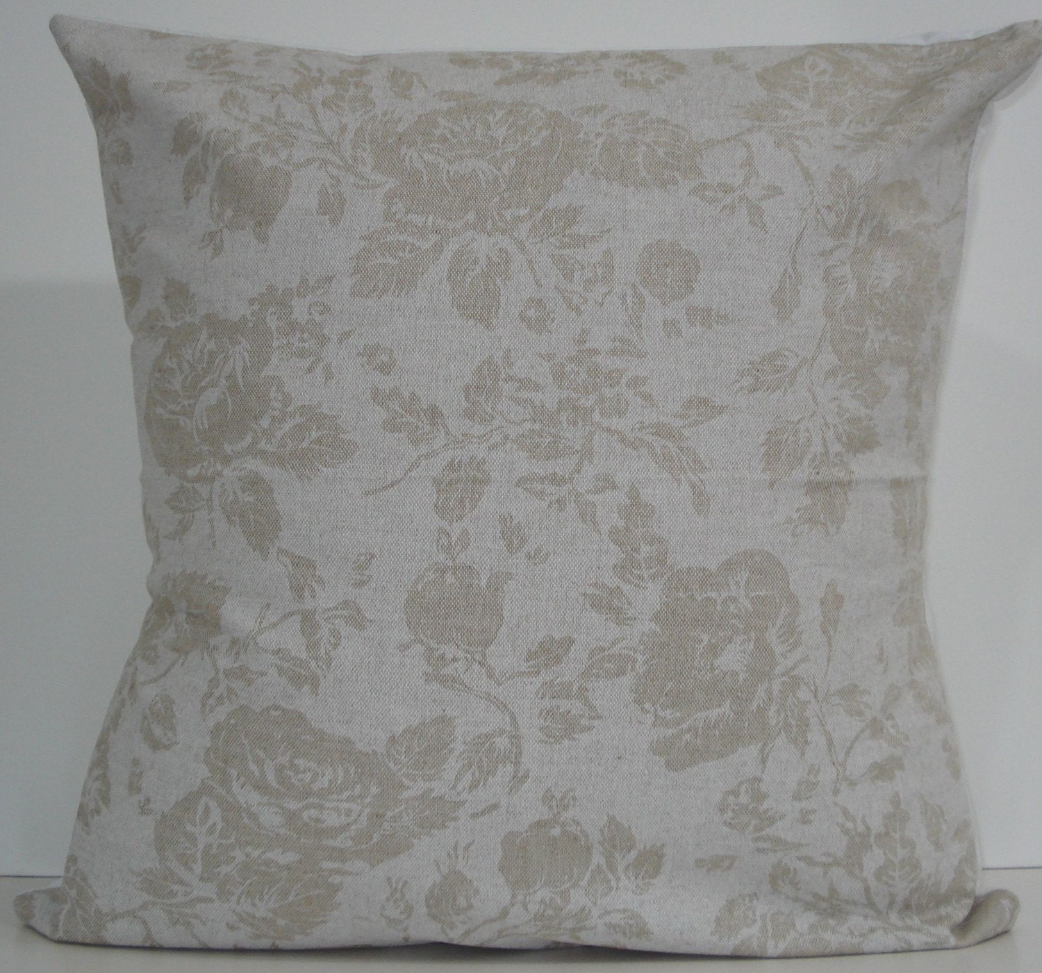 New 18x18 inch Designer Handmade Pillow Cases in white floral Etsy