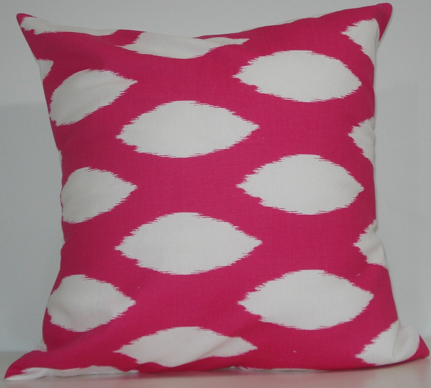 New 18x18 Inch Designer Handmade Pillow Cases in Pink Ikat Etsy