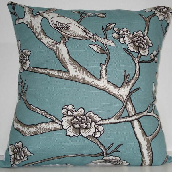 Nouveau 18x18 pouces Designer Handmade Pillow Case. Studio Dwell. Oiseau.