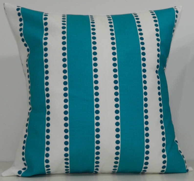 New 18x18 Inch Designer Handmade Pillow Cases. Wide Turquoise Etsy