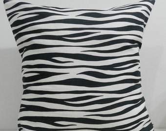 New 18x18 inch Designer Handmade Pillow Cases. Midnight and White wave pattern.