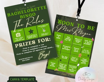 Editable Bachelorette Bingo Game: Shrek-themed Fun Night Out | Customizable Party Activity | Instant Download