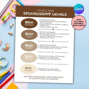 Bearbeitbare Club Patenschaft Flyer Vorlage: Schule PTA/PTO (Canva, A4/US Letter)