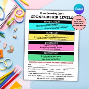 Bearbeitbare Club Patenschaft Flyer Vorlage (Digitaler Download)