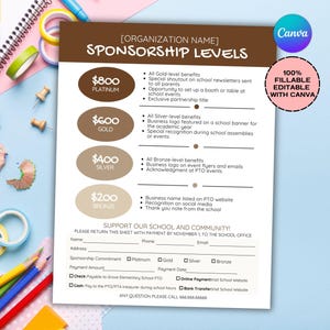 Bearbeitbare Club Patenschaft Flyer Vorlage: Schule PTA/PTO (Digitaler Download)