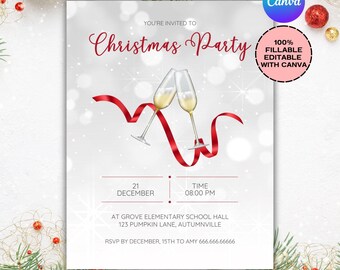 Inbjudan till cocktailparty, Inbjudan till julcocktailparty, Gör stämningen starkare, Inbjudan till vuxen, Cocktailparty