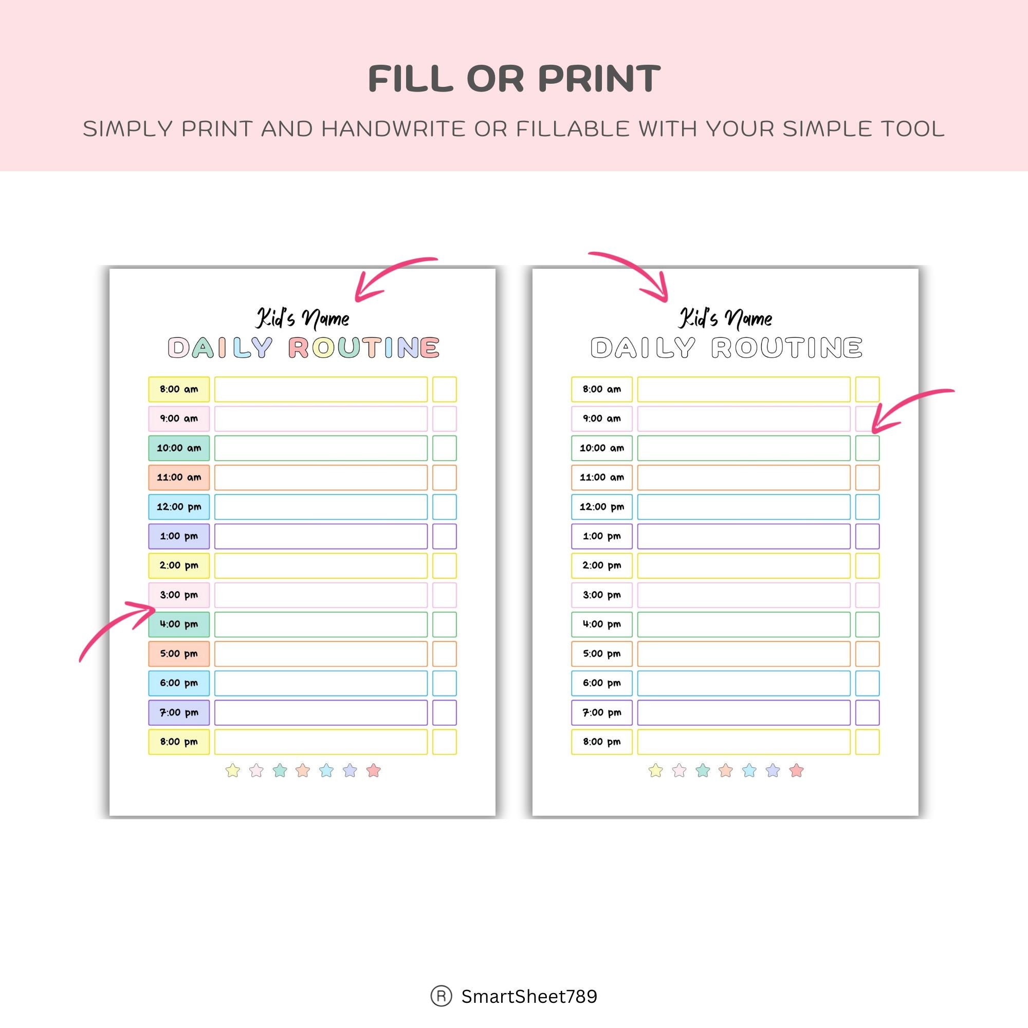 Kids Daily Routine, Routine Chart, Kids Planner, Homeschool, Preschool ...
