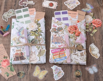 Mystery Book Gift Box: Blind Date with a Book, Bookish Stickers