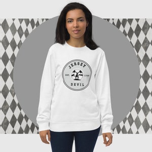 Sustainable Unisex Sweatshirt Featuring the Iconic Jersey Devil!