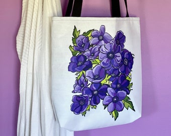 Flower Tote Bag, Flower Tote, Tote, Tote Bag