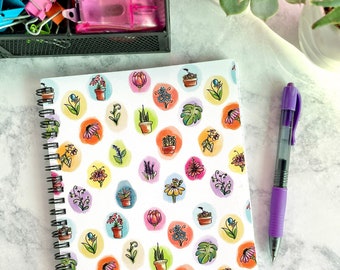 Floral Notebook | Flower Notebook | Small Notebook | Notebook Journal