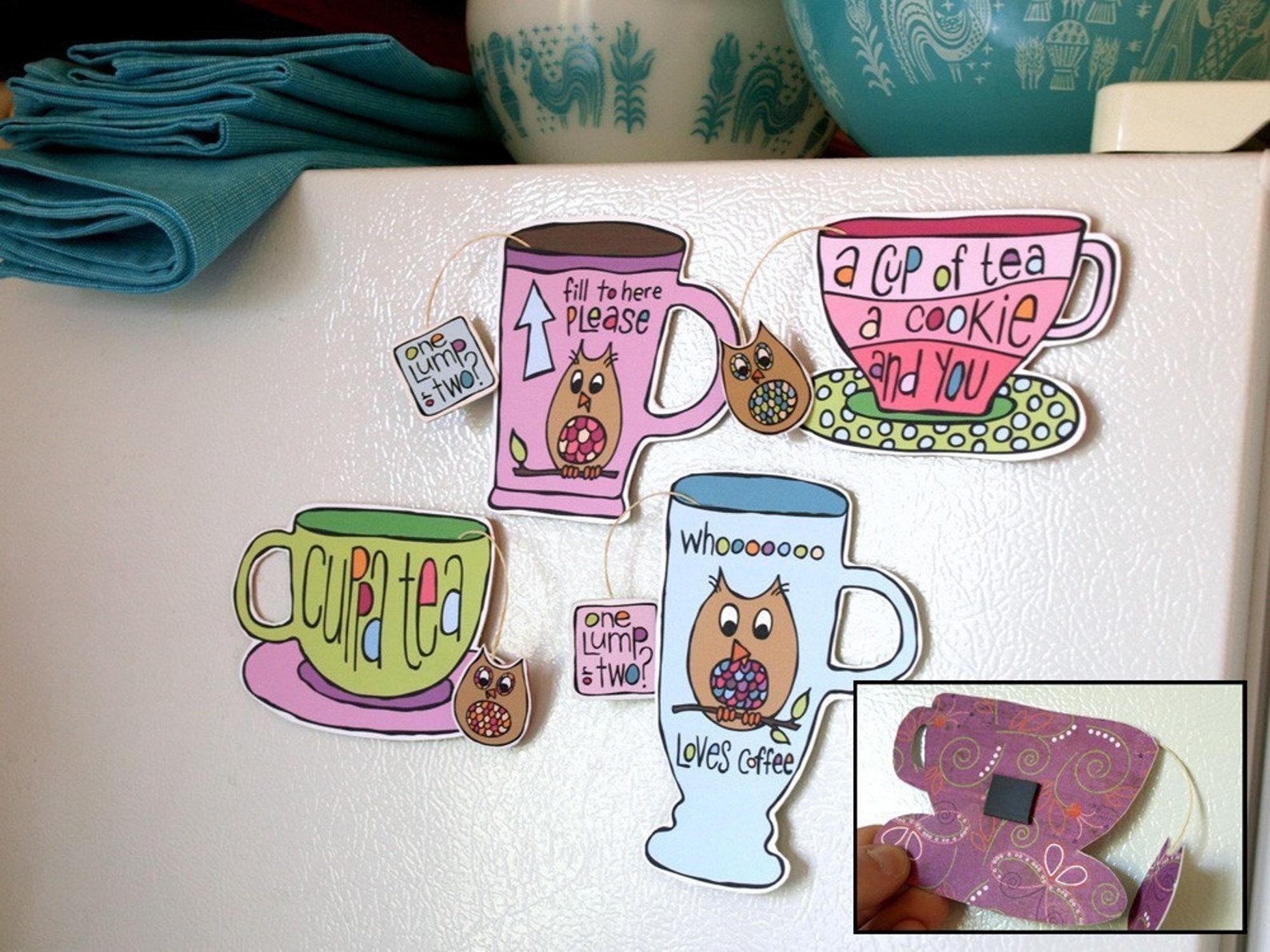 Refrigerator Coffee Cup Fill to Here Please Etsy