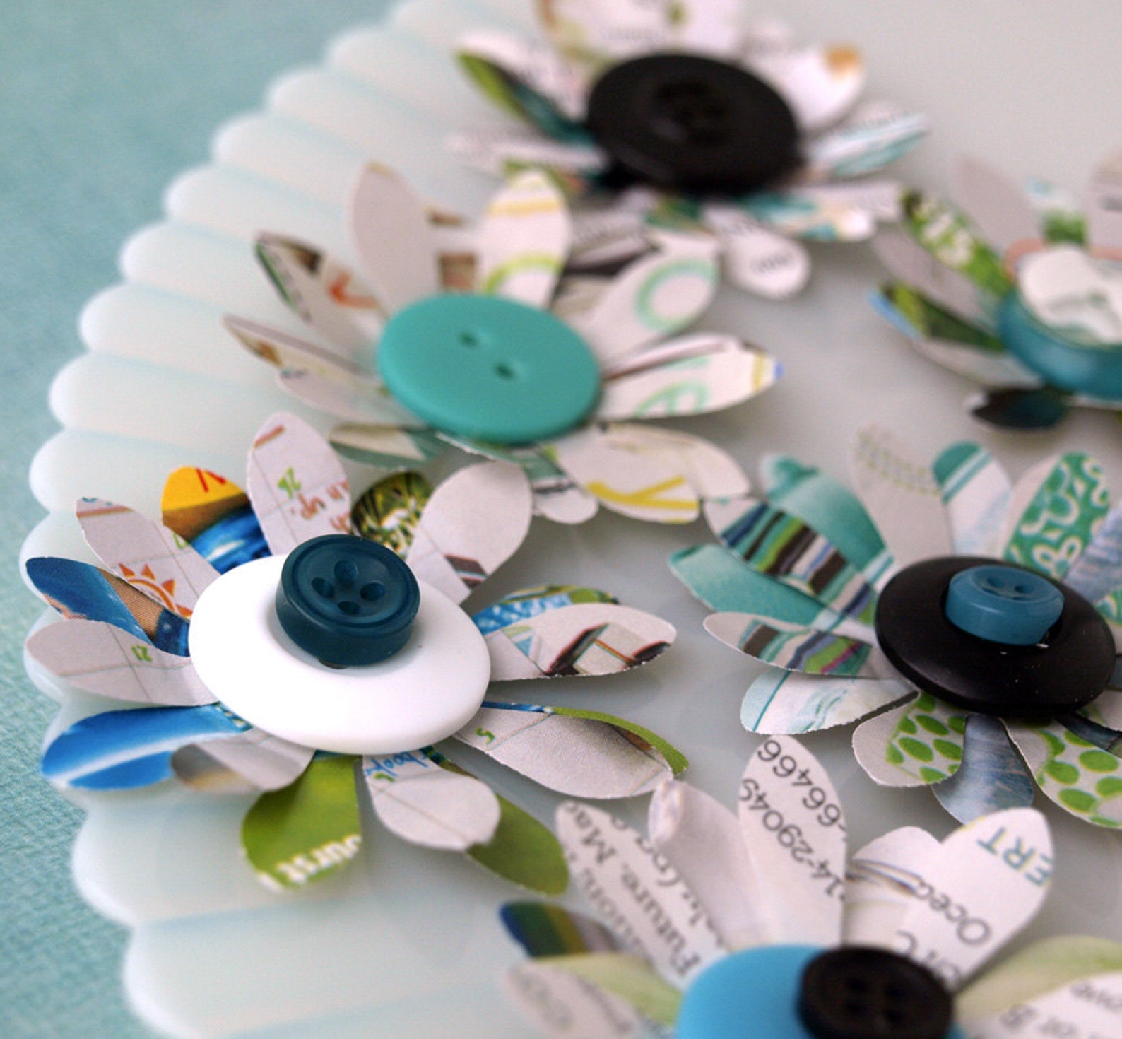 Recycled Paper Flowers Twice as Nice Made From Recycled Catalog Pages