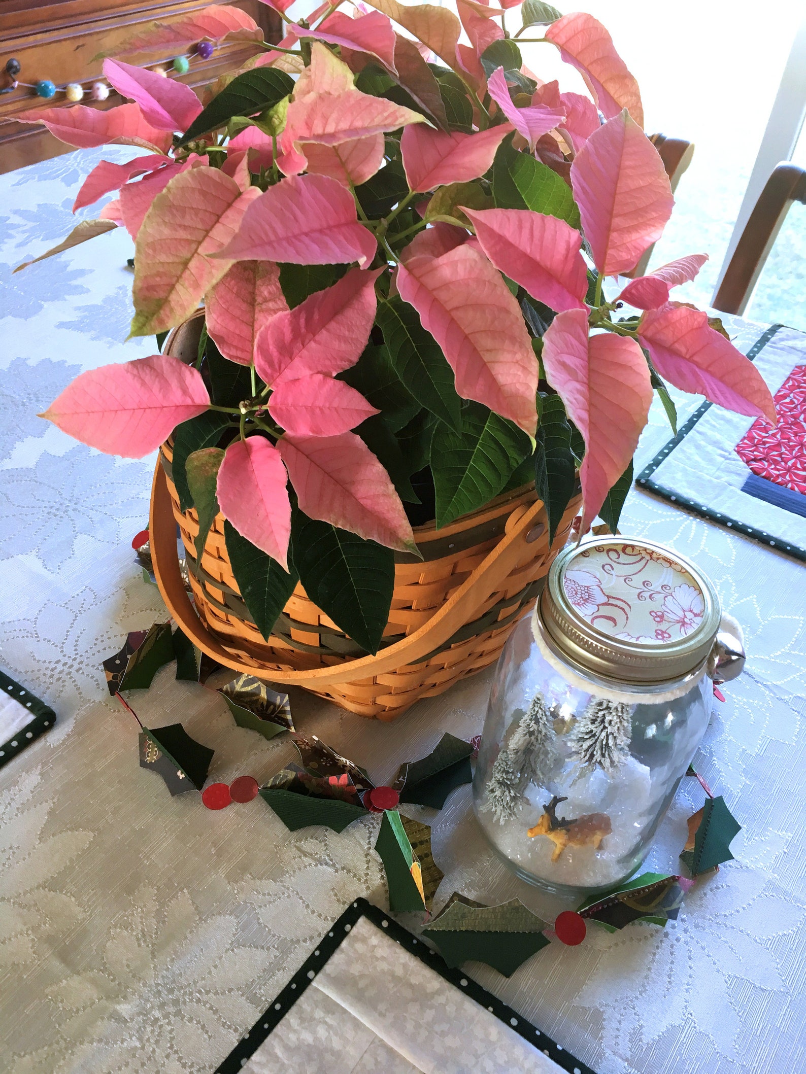 Holly Garland Christmas Garland Three Dimensional Holly Etsy