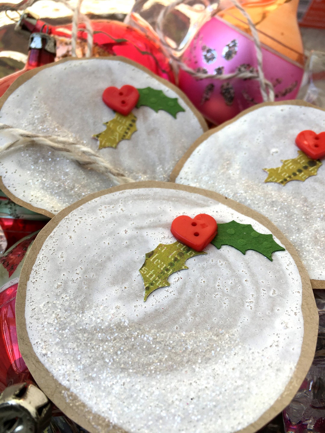 Handmade Snowball Christmas Ornaments Snowball Christmas Ornaments Set