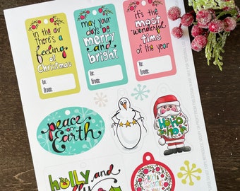 Printable Christmas Gift Tags | Downloadable Christmas Gift Tags | Printable Christmas Tags