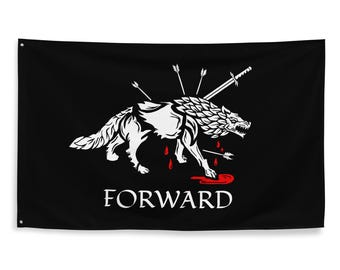 Flaga siłowni FORWARD WOLF