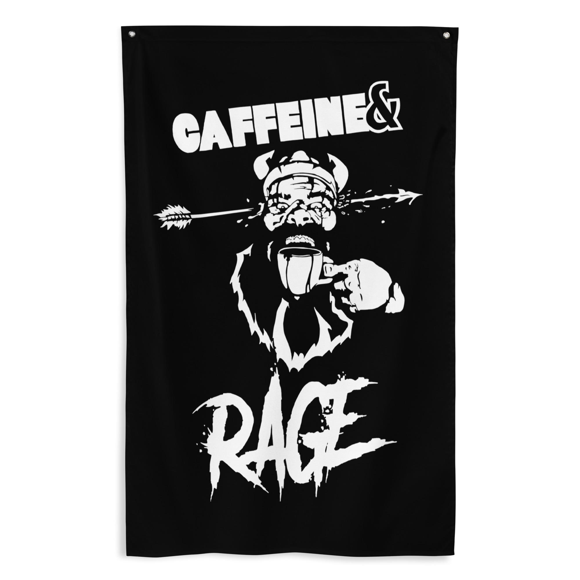 CAFFEINE & RAGE Gym Flag - Etsy