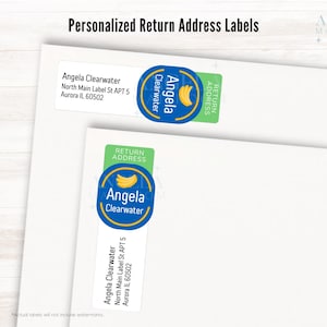 Adresstickers bananenetiket, set van 21 | Creatieve postetiketten, leuke postadressticker, gepersonaliseerde adresetiketten
