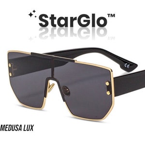Medusa Lux Sunglasses by StarGlo | Black & Gold