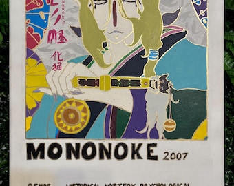 Hand Painted Mononoke Anime Poster Art