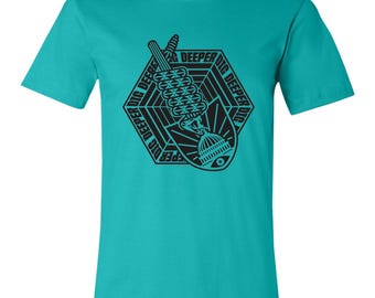 Dig Deeper, uniseks T-shirt met korte mouwen