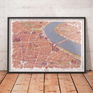 Carte Illustrée de Bordeaux