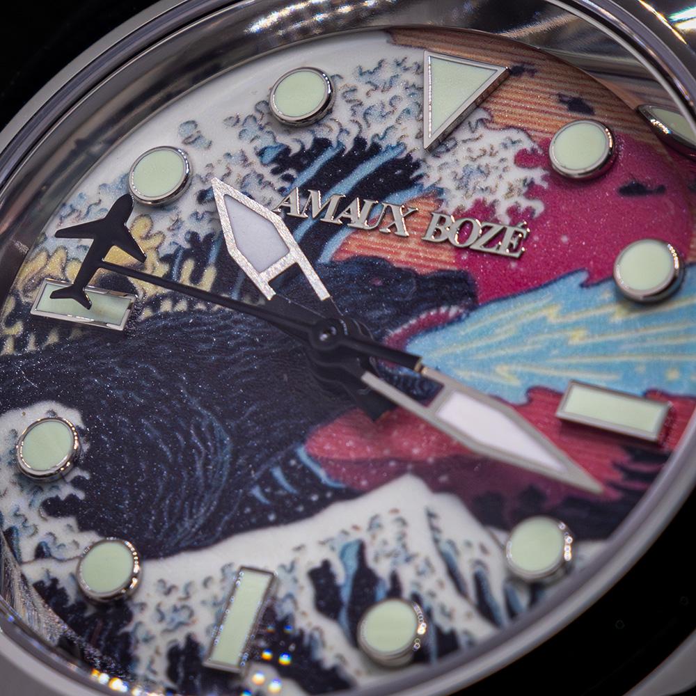 Luminous Paint Watch With Luminous Hands Stainless Steel Men's