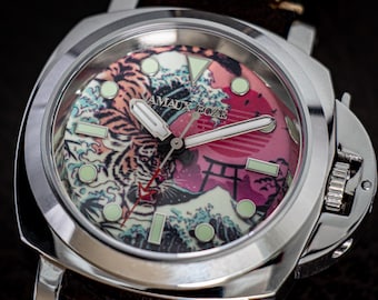 Japans automatisch tijgerhorloge | Zwitsers mechanisch herenhorloge | Saffierkristal, 40 mm