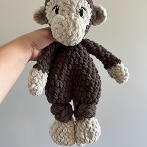 Crochet Monkey Snuggler/Lovey - Ready to Ship