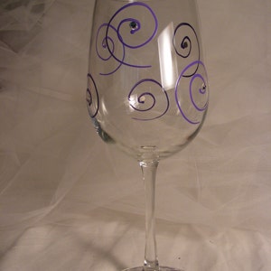 Forty and Fabulous birthday girl wine glass... or Fifty and Fabulous or any year image 2