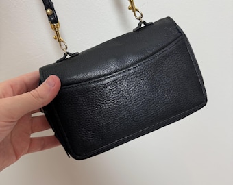Vintage 1990s Leather Crossbody Bag: Wilsons Convertible Clutch Wallet