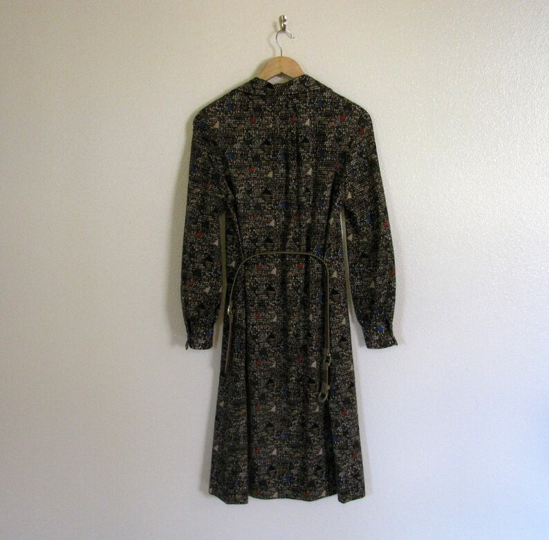 ON HOLD Vintage LENORA Shirt Dress / 1970s Dress image 4