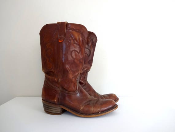 levi's brown leather boots