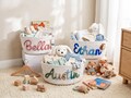 Custom Baby Gift Basket, Toy Organizer, Nursery Storage, Baby Shower Gift product logo