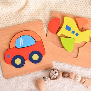 Wooden Animal Matching Puzzle, Kids Wooden Puzzle, Jigsaw Puzzle, Montessori Toys, Kid Toy Birthday Gift, Toddler Toy Gift, Educational Toys