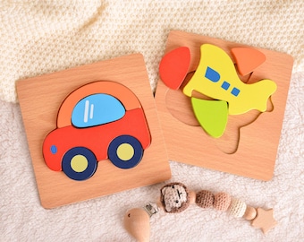 Wooden Animal Matching Puzzle, Kids Wooden Puzzle, Jigsaw Puzzle, Montessori Toys, Kid Toy Birthday Gift, Toddler Toy Gift, Educational Toys