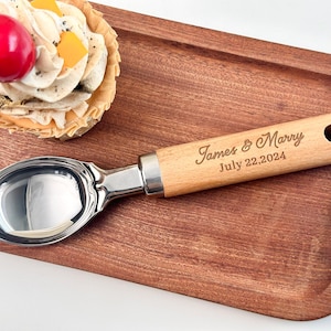 Personalized Ice Cream Scoop Wedding Favors Custom Engraved Dessert Scooper Spoon Souvenirs Baby Bridal Shower Theme Decorations Kids Gift Etsy UK