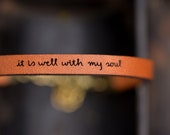 It Is Well With My Soul Christian Bracelet