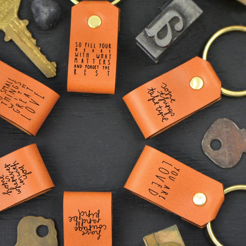 Be Still and Know Leather Key Ring Bible Verse Key Chain Etsy