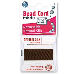 Griffin Silk Cord No. 7 Brown - 2 meters - .75mm