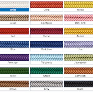 Griffin Silk Cord No. 16 Red  2 meters – 1.05mm