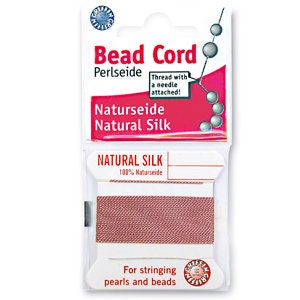 Griffin Silk Cord No. 2 Dark Pink .45mm - 2 meters
