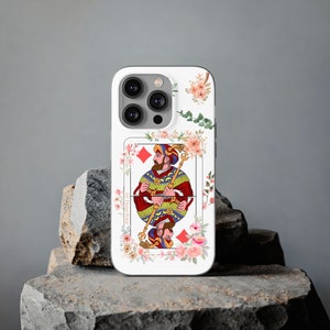 Flexibel iPhone-hoesje Poker King of Hearts - poker, pokerchips, chips, casino, gokken, blackjack, dealer, kaarten, cadeau, cadeau