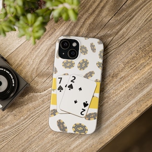 Poker flexibel iPhone-hoesje geel - poker, pokerchips, chips, casino, gokken, blackjack, dealer, kaarten, cadeau, cadeau, cadeau, verjaardag, geel