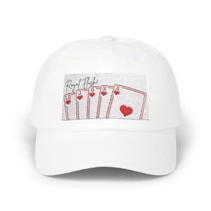 Royal Flush Classic Dad Cap, Poker-Mütze, lässiges Accessoire, Unisex-Baseballmütze, lustige verstellbare Mütze