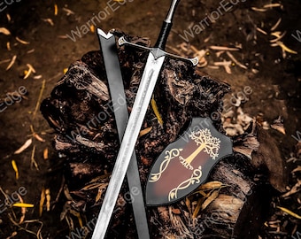 Handmade Fantasy King Sword Reforged Cosplay Swords Replica Medieval gift for husband