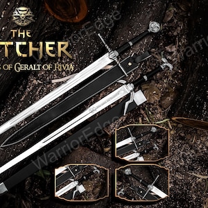 Handmade Witcher 3 Geralt Sword – Fantasy Steel Greatsword Replica, Medieval Gift For Boyfriend