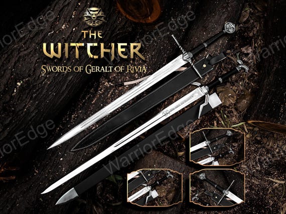 Handmade witcher sword - Master Sword Of Geralt Of Rivia, Feline Viking sword Replica, Personalized gift for men