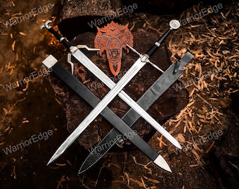 Handmade Witcher Sword, Geralt Of Rivia, Feline Master Swords Replica, Medieval Fantasy Prop